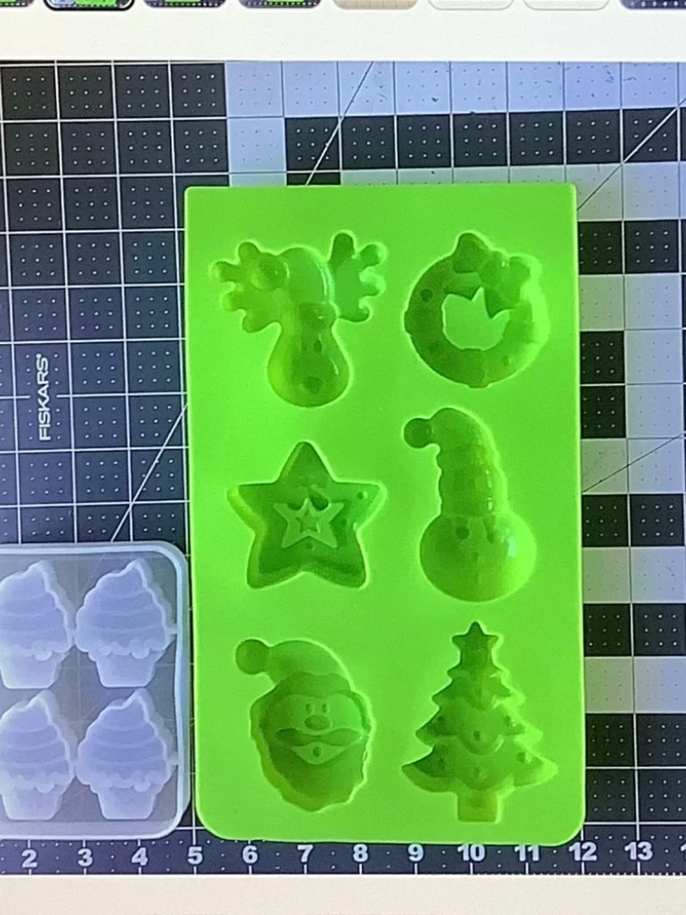 Christmas Silicone Mold Cake Decoration Fondant  3D Food Grade Tools, 2 pcs.